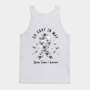 Go Gray In May Gray Awareness Ribbon (Brain Tumor/Cancer) Tank Top